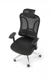 Scaun de birou Gilberto negru H129 cm - Img 3