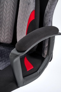 Scaun de birou Jensen negru/gri/rosu H125 cm JENSEN office chair, black / grey / red - Img 9