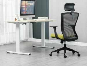 Scaun de birou Q328H negru/verde - Img 8