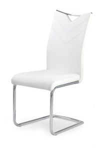 Scaun K224 piele ecologica alb - Img 5