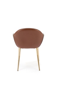 Scaun K304 piele ecologica gri maro - Img 6
