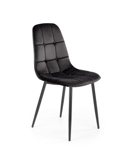 Scaun K417 velvet negru - Img 2
