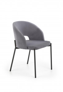 Scaun K455 Velvet Gri – H77 - Img 1