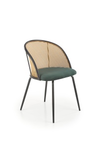 Scaun K508 ratan – velvet verde - Img 2