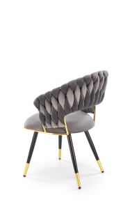 Scaun K551 velvet gri - Img 5