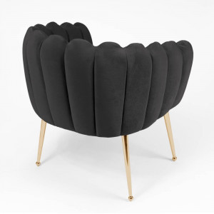Scaun Lili negru/gold – H81 cm - Img 4