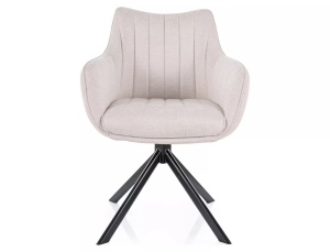 Scaun rotativ Azalia bej deschis/negru Brego22 - Img 3