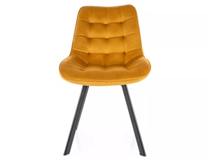 Scaun rotativ Monti velvet mustariu/negru Blu68 - Img 3