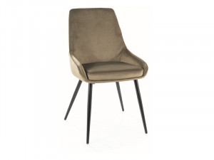 Scaun tapitat Cobe velvet olive Blu77