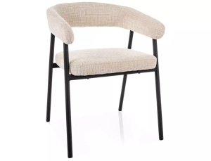 Scaun tapițat Katana 257 bej / negru mat - Img 3