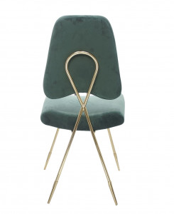 Scaun tapitat Salvadore verde/gold – H93 cm - Img 4
