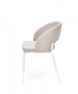 Scaun textil K486 bej-alb - H 77 cm - Img 6