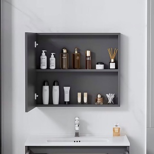 Set mobilier de baie cu lavoar Paris 60cm Grey - Img 4