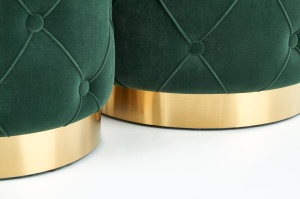 Set tabureti tapitati Polly Verde / Gold - Img 10