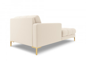 Sezlong tapitat Bali picioare gold – L185 x l102 x h75 - Img 2