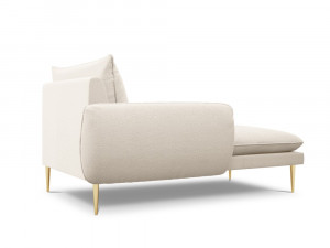 Sezlong tapitat Vienna plusat/picioare gold – L170 x l110 x h95 - Img 3