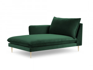 Sezlong tapitat Vienna velvet/picioare gold – L170 x l110 x h95 - Img 3