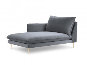 Sezlong tapitat Vienna velvet/picioare gold – L170 x l110 x h95 - Img 8