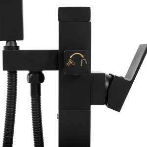 Baterie freestanding Tery negru H88,5 cm - Img 4