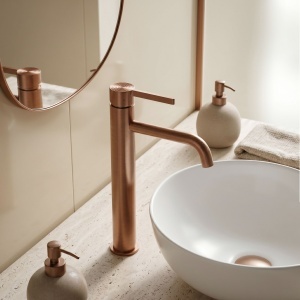 Baterie pentru baie Rea Foster Brush Copper - Img 3