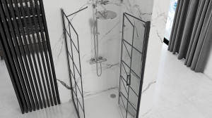 Cabina de dus Rea Molier Black 90x80 - Img 2