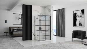 Cabina dus Rea Molier Black Double 100x100 - Img 2