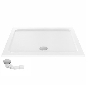 Cada pentru dus din acril Rea Belmond White 80x100 - Img 3
