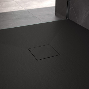 Cadita pentru dus Magnum neagra 100x80 - Img 3