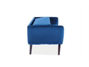 Canapea fixa Elsa velvet bleumarin Blu86/wenge - Img 3