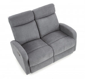 Canapea recliner Oslo 2 stofa gri inchis H100 cm - Img 10