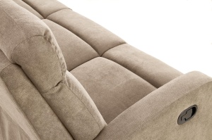 Canapea recliner Oslo 3S stofa bej H100 cm - Img 17