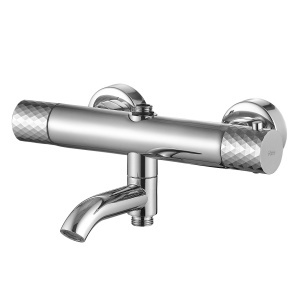 Coloana de dus cu termostat Lungo Diamond Crom - Img 4