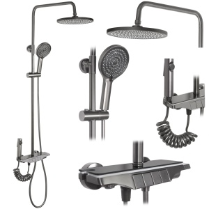 Coloana de dus cu termostat REA Savio Titanium