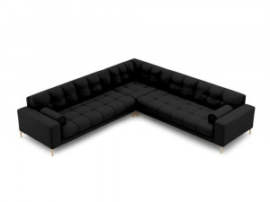 Coltar 6 locuri Bali tapitat/picioare gold – L256 x l256 x h75 - Img 10