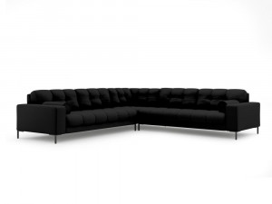 Coltar 6 locuri Bali tapitat/picioare negre – L256 x l256 x h75 - Img 9