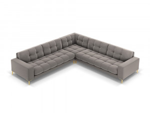 Coltar 6 locuri Bali velvet/picioare gold – L256 x l256 x h75 - Img 14