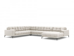 Coltar 7 locuri Bali U tapitat/picioare negre – L327 x l256 x h75 - Img 3