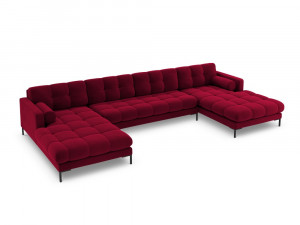Coltar 7 locuri Bali velvet/picioare negre - L383 x l185 x h75 - Img 10