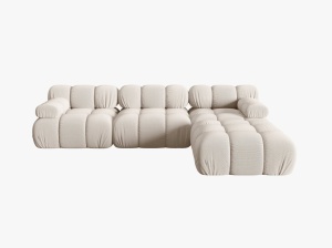 Coltar modular 4 locuri Bellis material 3D L282cm - Img 11