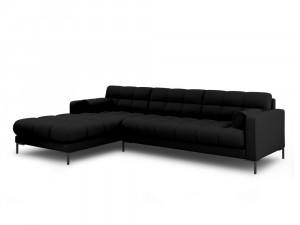 Coltar tapitat Bali 5 locuri stofa/picioare negre – L293 x l185 x h75 - Img 11
