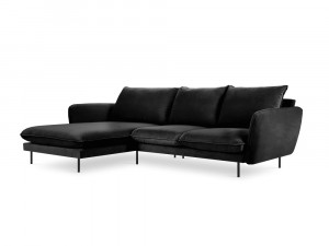 Coltar tapitat Vienna 5 locuri velvet/picioare negre – L255 x l170 x h95 - Img 10