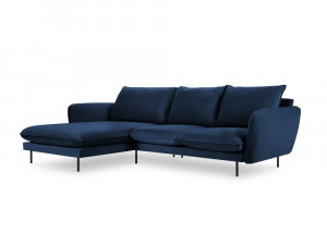 Coltar tapitat Vienna 5 locuri velvet/picioare negre – L255 x l170 x h95 - Img 16