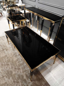 Consola Monaco negru/gold – H85 cm - Img 8