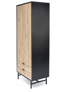 Dulap Murano S-1 stejar artizan/negru - Img 3