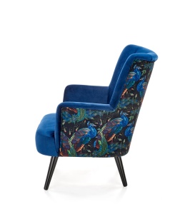 Fotoliu Pagoni velvet bleumarin - H95 cm - Img 17