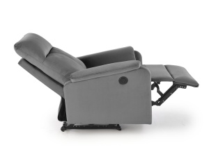 Fotoliu recliner Crocus velvet gri H102 cm - Img 2