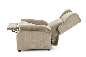 Fotoliu recliner cu functie de masaj Agustin M stofa bej - Img 6
