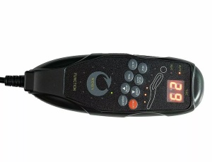 Fotoliu recliner cu functie de masaj Neptun M velvet gri deschis Blu03 - Img 4