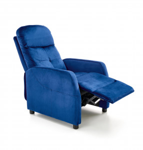 Fotoliu recliner Felipe 2 velvet bleumarin H103 cm - Img 2