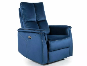 Fotoliu recliner Neptun velvet bleumarin Blu86